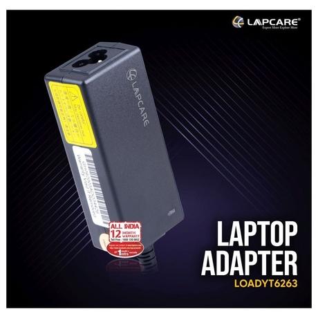 Lapcare LOADYT6263 Laptop Adapter Designed for Dell 19.5V 2.31A 45 Watt 3-Pin Flower without Power-1