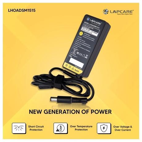 Lapcare LHOADSM1515 Laptop Adapter Designed for HP 18.5V 3.5A 65 Watt with 7.4 x 5 mm Connector-3