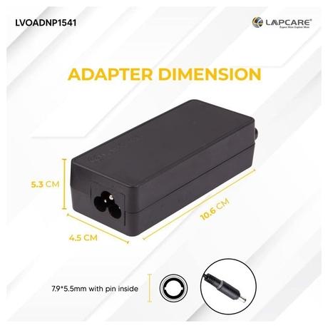 Lapcare LVOADNP1541 Laptop Adapter Designed for IBM 20V 3.25A 65 Watt with 7.9 x 5.5 mm Connector-2