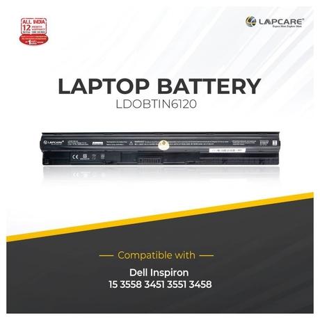 Lapcare 4-Cell 2000 mAh 14.8V Laptop Battery Designed for Dell 3451 4C 78V9D (LDOBTIN6120)-4