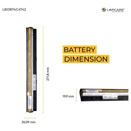 Lapcare 4-Cell 2000 mAh 14.4V Laptop Battery Designed for Lenovo Touch Series G400s/G405s 4C (LBOBT4C4742)-3
