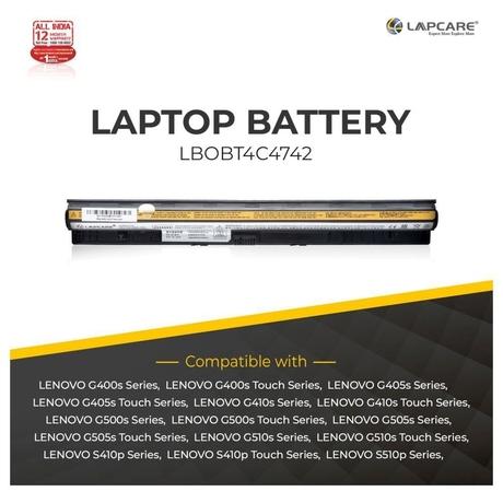 Lapcare 4-Cell 2000 mAh 14.4V Laptop Battery Designed for Lenovo Touch Series G400s/G405s 4C (LBOBT4C4742)-4
