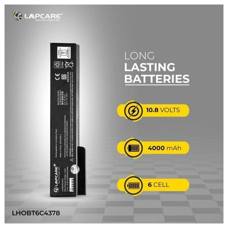Lapcare 6-Cell 4000 mAh 10.8V Laptop Battery Designed for HP EliteBook 8460P (LHOBT6C4378)-1