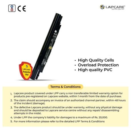 Lapcare LVOBTC5647 6-Cell 4000mAh Laptop Battery, Black-5