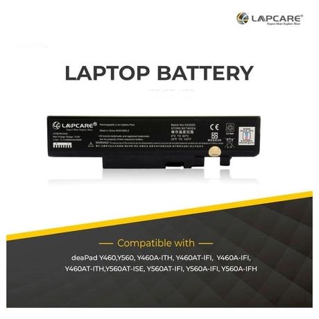 Lapcare LVOBT6C3432 6-Cell 4000mAh Laptop Battery, Black-4