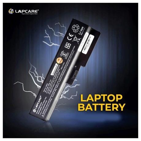 Lapcare LVOBT6C2023 6-Cell 4000mAh Laptop Battery, Black-1
