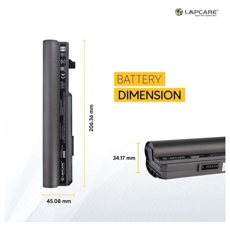 Lapcare LVOBT6C1642 6-Cell 4000mAh Laptop Battery, Black-5