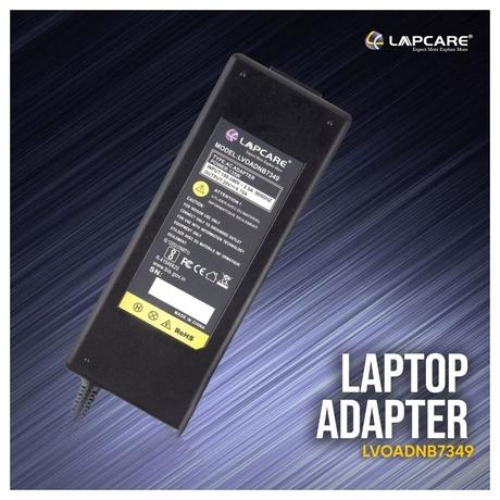 Lapcare LVOADNB7349 Laptop Power Adapter with Over Current Protection, Black-1