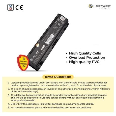 Lapcare LTOBTOS4486 R 6-Cell 4000mAh Laptop Battery, Black-5