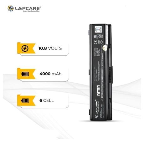 Lapcare LTOBT6C1631 6-Cell 4000mAh Laptop Battery, Black-2