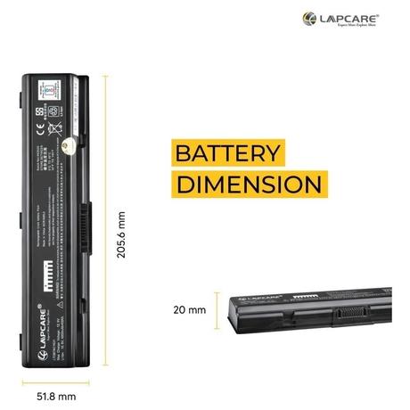 Lapcare LTOBT6C1631 6-Cell 4000mAh Laptop Battery, Black-3