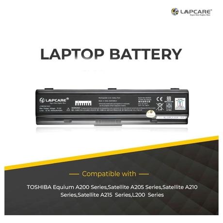 Lapcare LTOBT6C1631 6-Cell 4000mAh Laptop Battery, Black-4