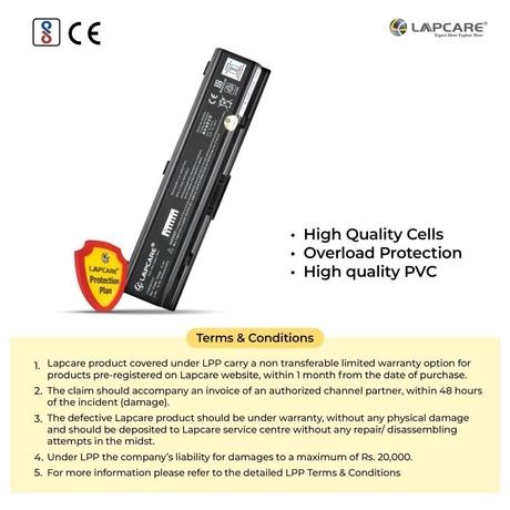 Lapcare LTOBT6C1631 6-Cell 4000mAh Laptop Battery, Black-5