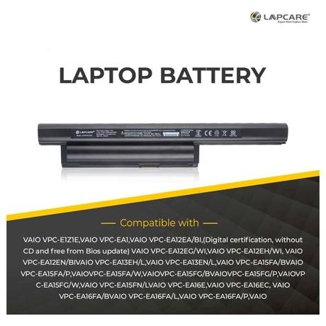 Lapcare LSOBT6C2423 6-Cell 4000mAh Laptop Battery, Black-4