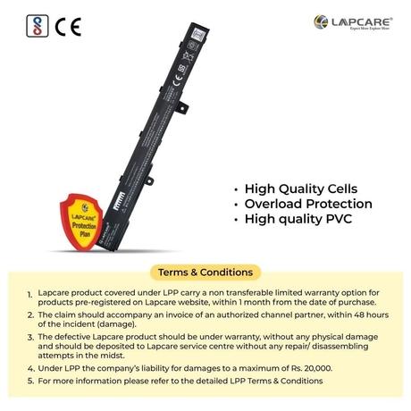 Lapcare LROBTAX5114 4-Cell 2000mAh Laptop Battery, Black-5