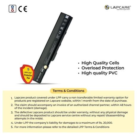 Lapcare LROBTAK4490 6-Cell 4000mAh Laptop Battery, Black-5