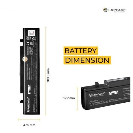 Lapcare LROBT6C3311 6-Cell 4000mAh Laptop Battery, Black-3