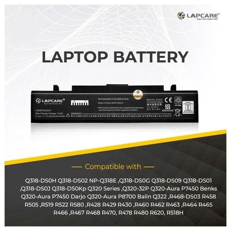 Lapcare LROBT6C3311 6-Cell 4000mAh Laptop Battery, Black-4