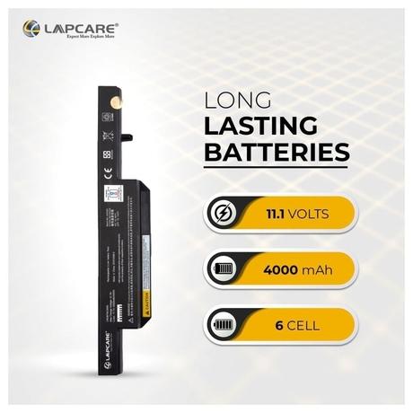 Lapcare LROBT6C3095 6-Cell 4000 mAh Laptop Battery , Black-1