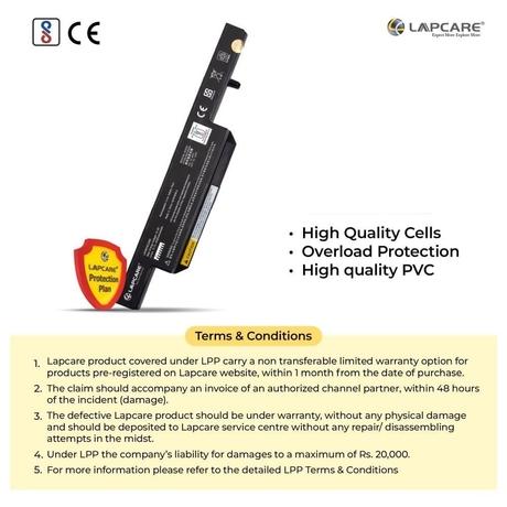 Lapcare LROBT6C3095 6-Cell 4000 mAh Laptop Battery , Black-4