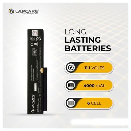 Lapcare LROBT6C1722 6-Cell 4000mAh Laptop Battery, Black-3