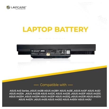 Lapcare LROB6C3539 6-Cell 4000mAh Laptop Battery, Black-5