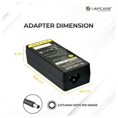 Lapcare LROADSA2098 Laptop Power Adapter with Over Current Protection, Black-2