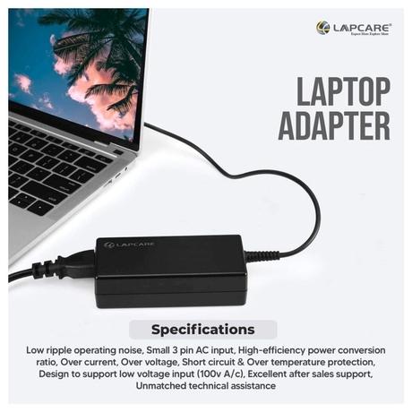 Lapcare LROADSA2098 Laptop Power Adapter with Over Current Protection, Black-4