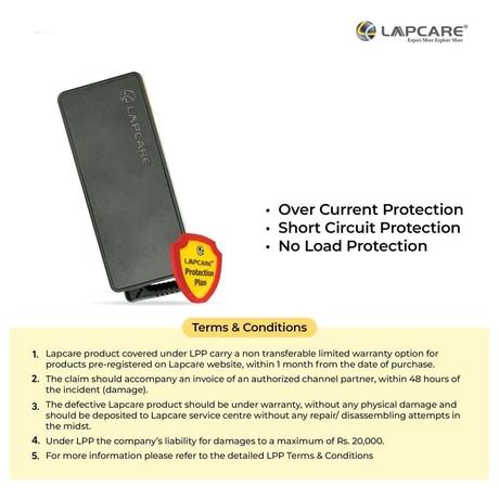 Lapcare LROADSA2098 Laptop Power Adapter with Over Current Protection, Black-5