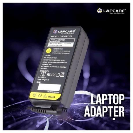 Lapcare LOADPR7370 Laptop Power Adapter with Over Current Protection, Black-1