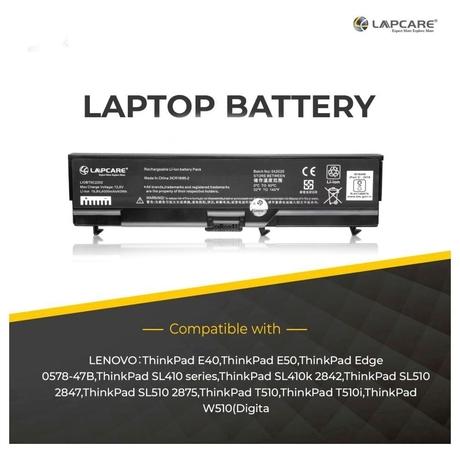 Lapcare LIOBT6C2202 6-Cell 4000mAh Laptop Battery, Black-3