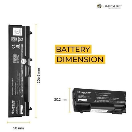 Lapcare LIOBT6C2202 6-Cell 4000mAh Laptop Battery, Black-4