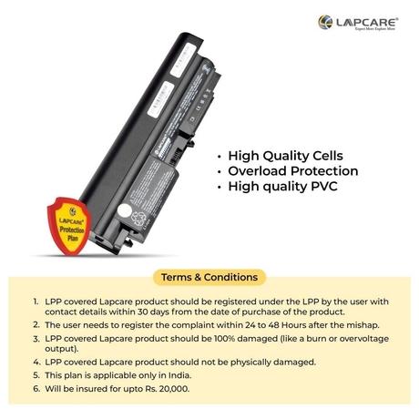 Lapcare LIOBT6C1645 6-Cell 4000mAh Laptop Battery, Black-5