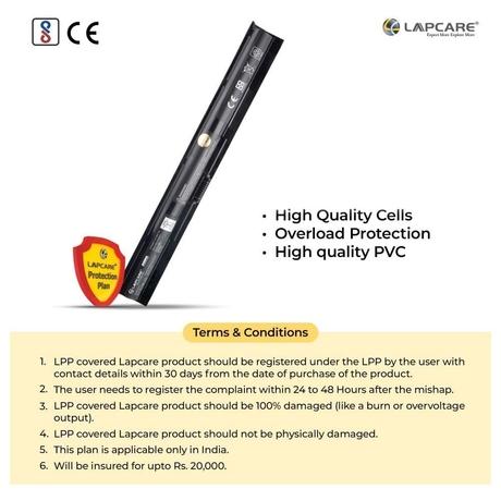 Lapcare LHOBTPV6112 4-Cell 2000mAh Laptop Battery, Black-4