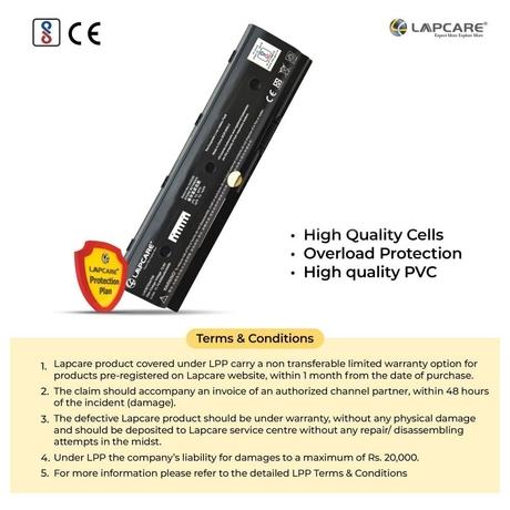 Lapcare LHOBTEN4709 6-Cell 4000mAh Laptop Battery, Black-5