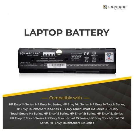 Lapcare LHOBTEN4617 6-Cell 4000mAh Laptop Battery, Black-4