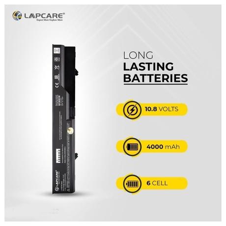 Lapcare LHOBT6C2622 6-Cell 4000mAh Laptop Battery, Black-1