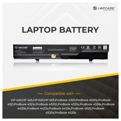 Lapcare LHOBT6C2622 6-Cell 4000mAh Laptop Battery, Black-2