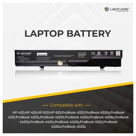Lapcare LHOBT6C2622 6-Cell 4000mAh Laptop Battery, Black-2