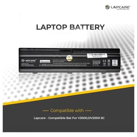 Lapcare LHOBT6C1593 Rechargeable Lithium-ion (Li-Ion) Laptop Battery with 6-Cell, Black-4