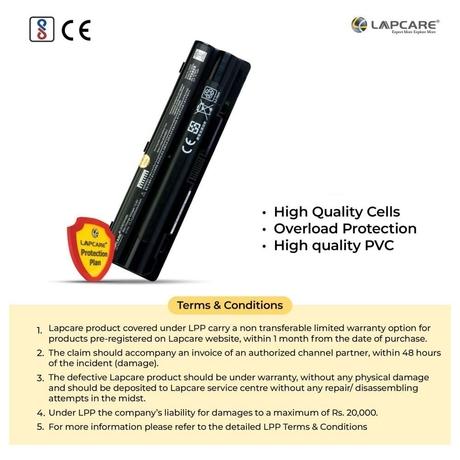 Lapcare LDOBTXP4485 6-Cell 4000mAh Laptop Battery, Black-5