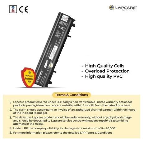 Lapcare LDOBTUD6119 6-Cell 4000mAh Laptop Battery, Black-5