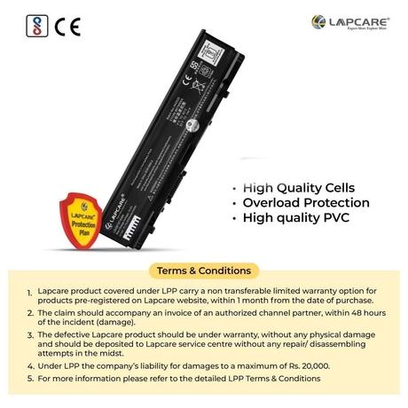 Lapcare LDOBTST4484 6-Cell 4000mAh Laptop Battery, Black-5