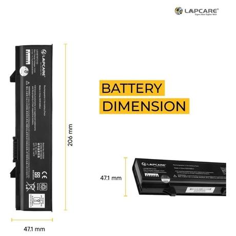 Lapcare LDOBTMT2153 6-Cell 4000mAh Laptop Battery, Black-3