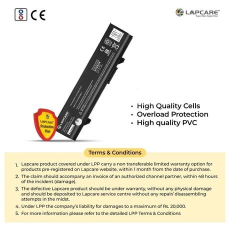 Lapcare LDOBTMT2153 6-Cell 4000mAh Laptop Battery, Black-5