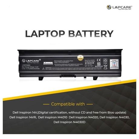 Lapcare LDOBTIN4603 6-Cell 4000mAh Laptop Battery, Black-3