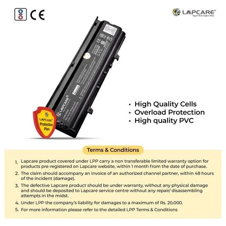 Lapcare LDOBTIN4603 6-Cell 4000mAh Laptop Battery, Black-4