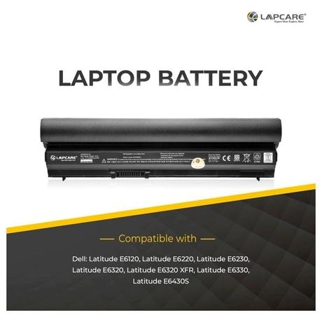 Lapcare LDOBT6C6118 4000 mAh 6-Cell Laptop Battery, Black-4