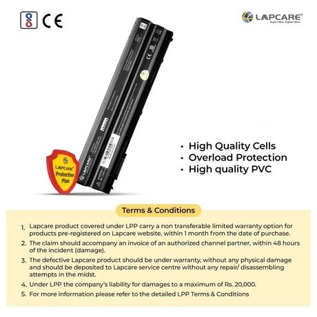 Lapcare LDOBT6C5595 4000mAh 6-Cell Laptop Battery, Black-5