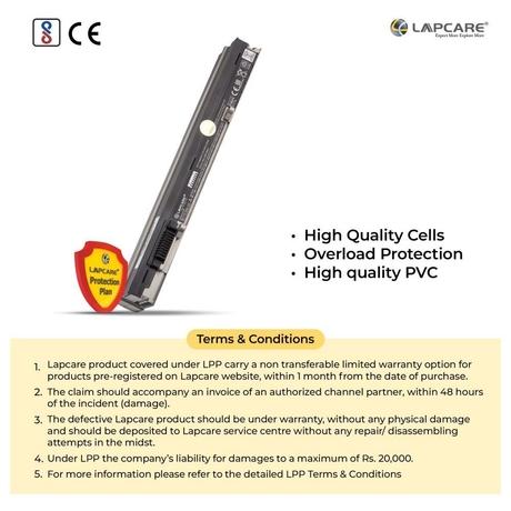 Lapcare LDOBT6C4483 4000mAh 6-Cell Laptop Battery, Black-5